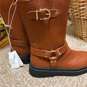 GAP KIDS Boots with Gold Accents -new